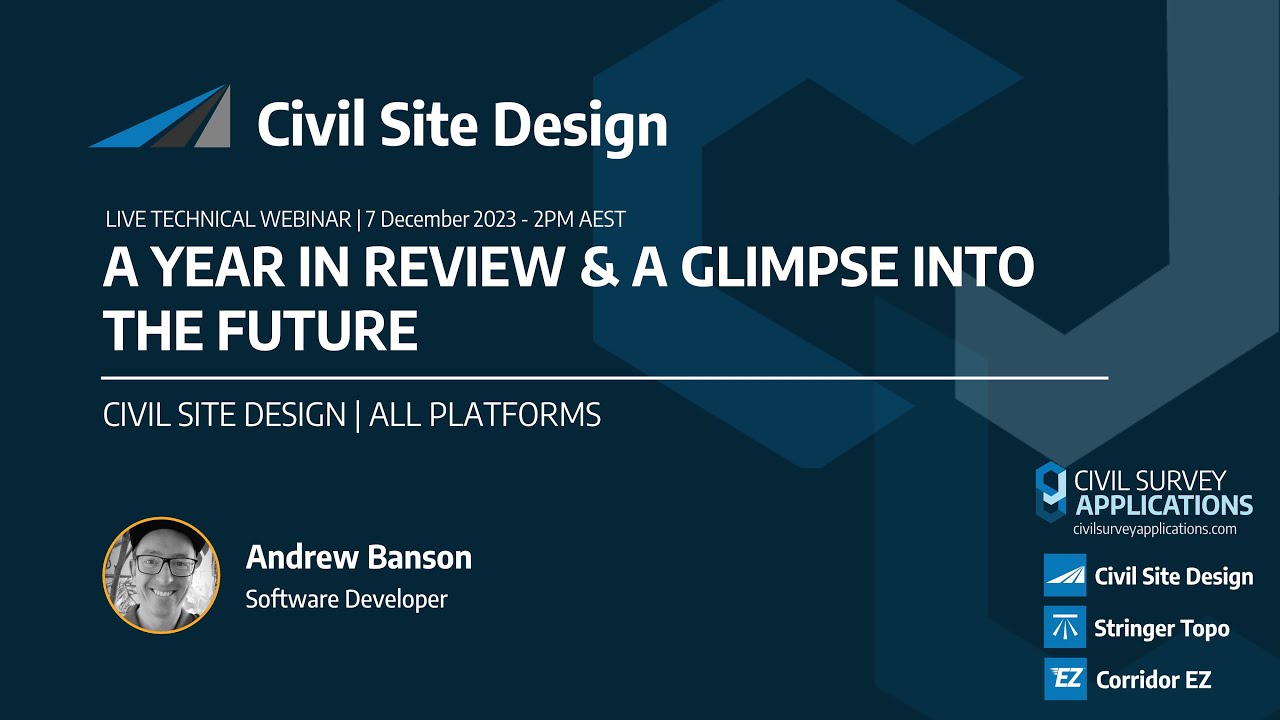 Webinar | Civil Site Design - 2023 in Review