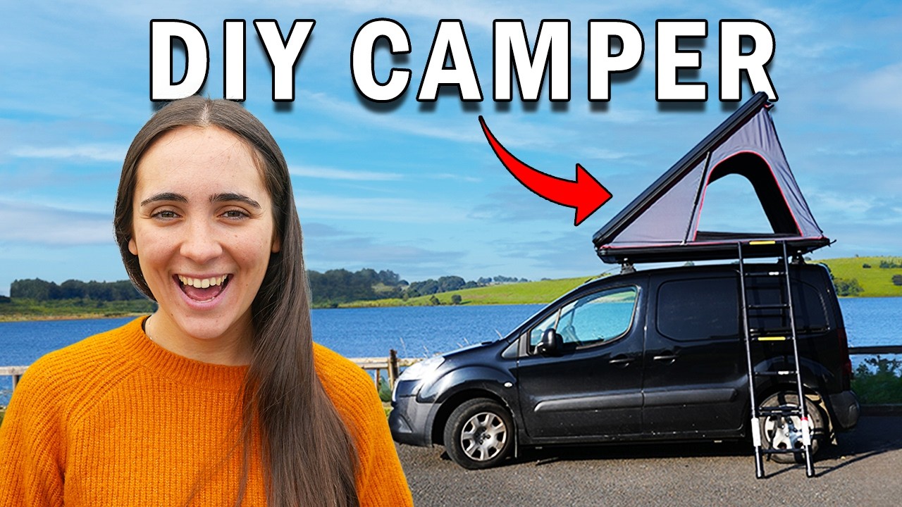Roof tent Camping in our DIY Micro Camper!!