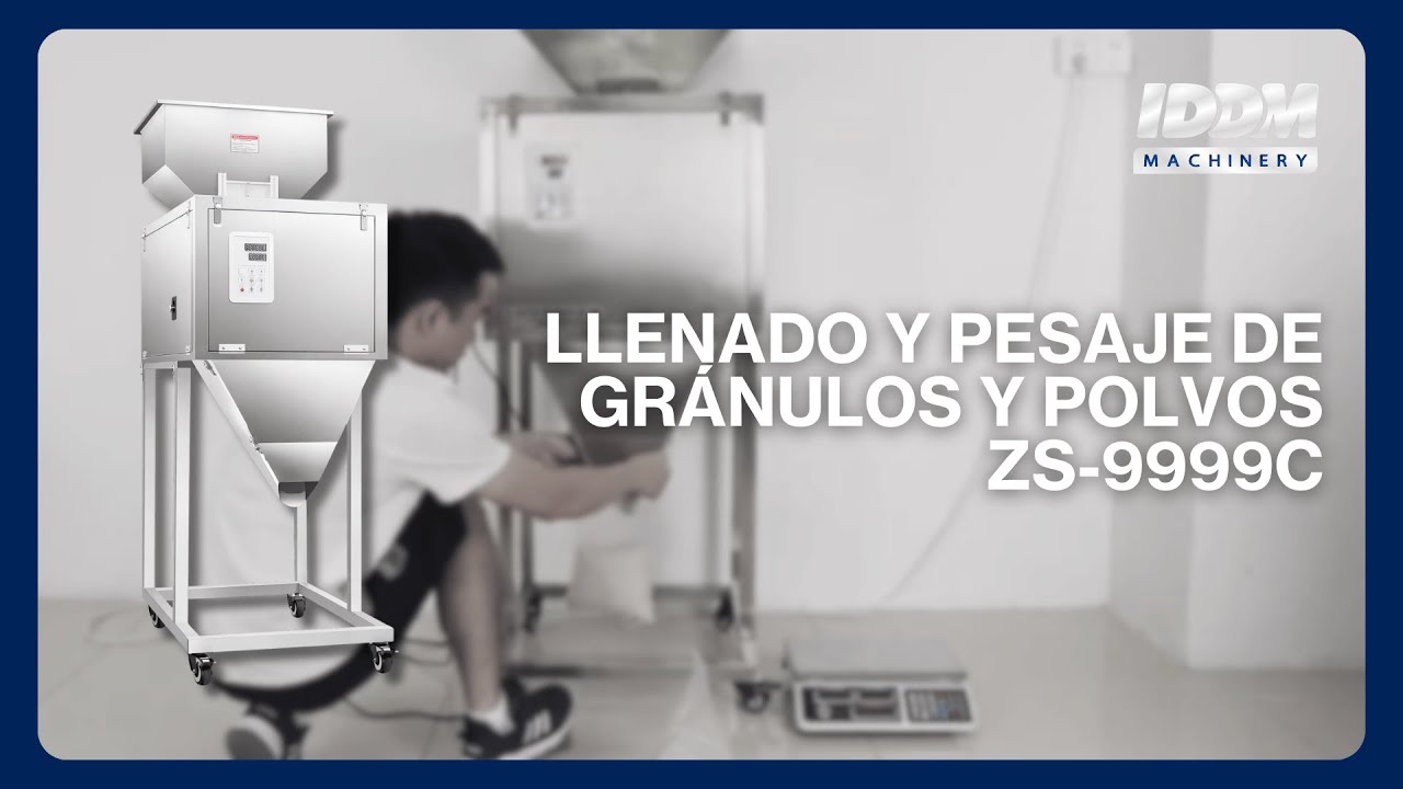 IDDM | Máquina semiautomática para llenado y pesaje de gránulos y polvos  ZS-9999C
