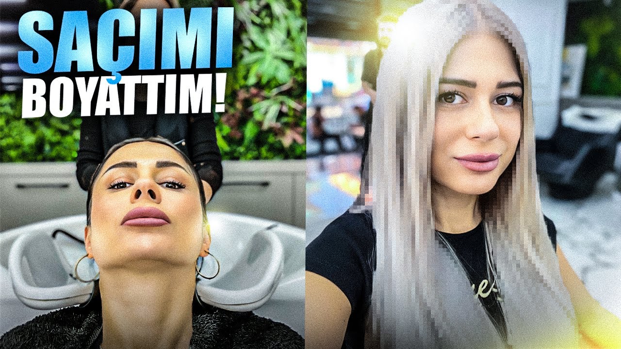SAÇLARIMI BOYATTIM! / KESTİRDİM VLOG