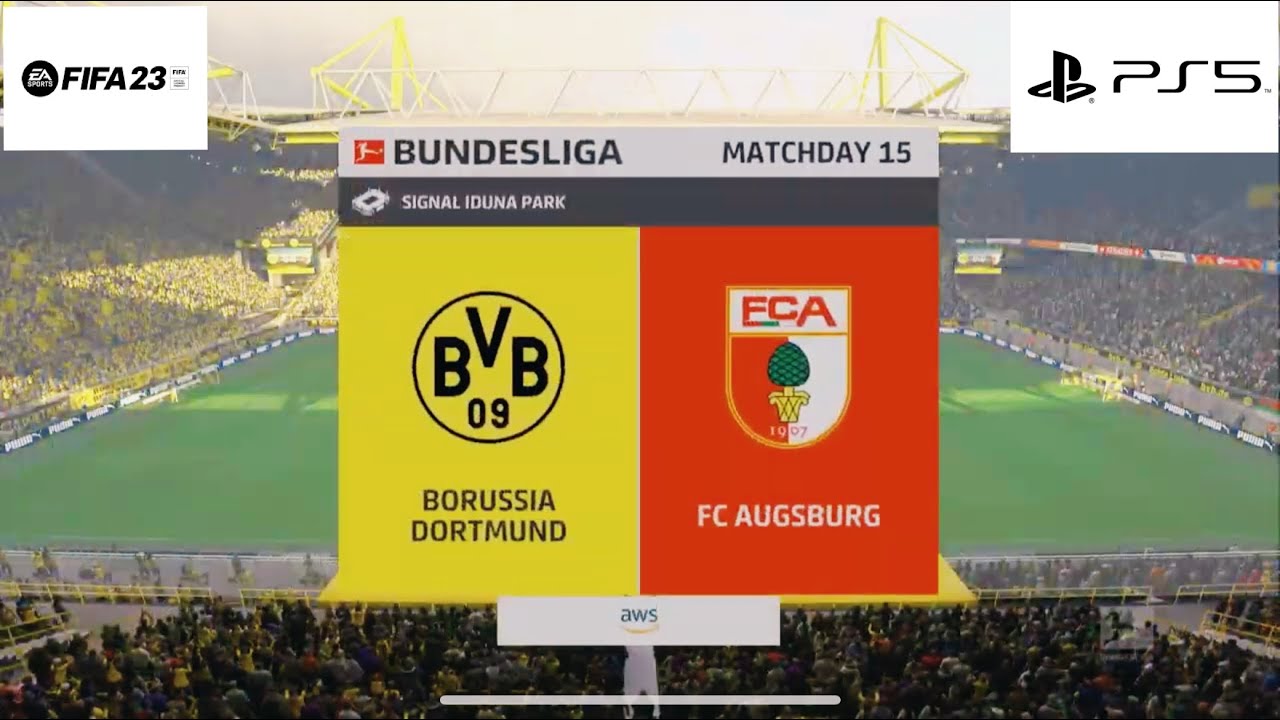 FIFA 23 - Borussia Dortmund Vs Fc Augsburg | Bundesliga 22/23 | PS5 Gameplay [4K60fps] Next Gen