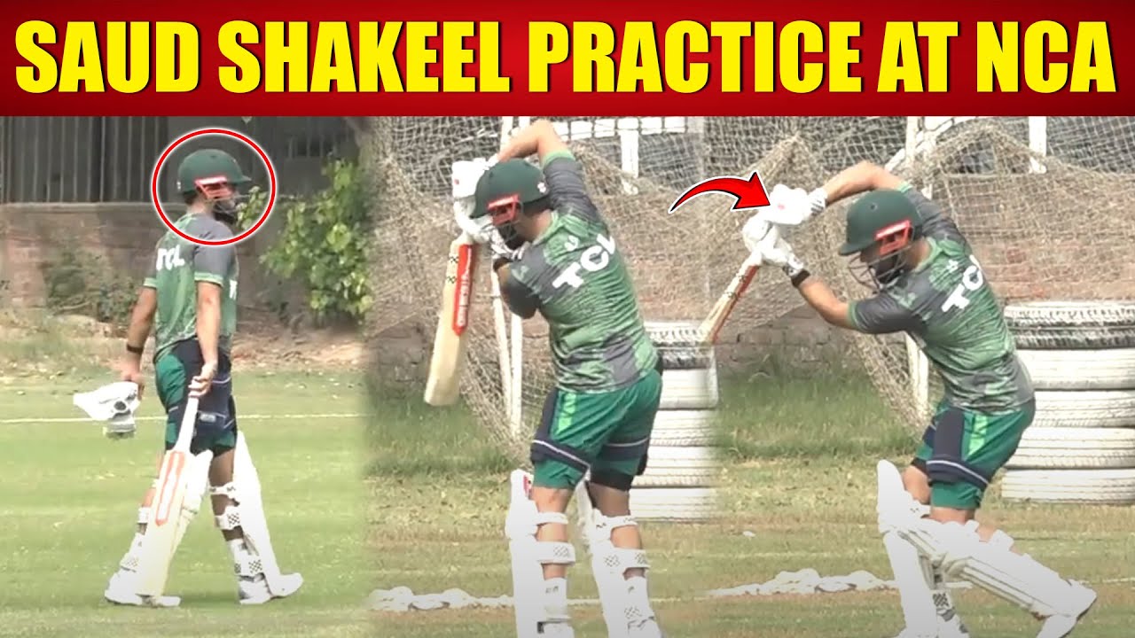 Saud Shakeel Batting Practice in NCA || 94 Sports Network