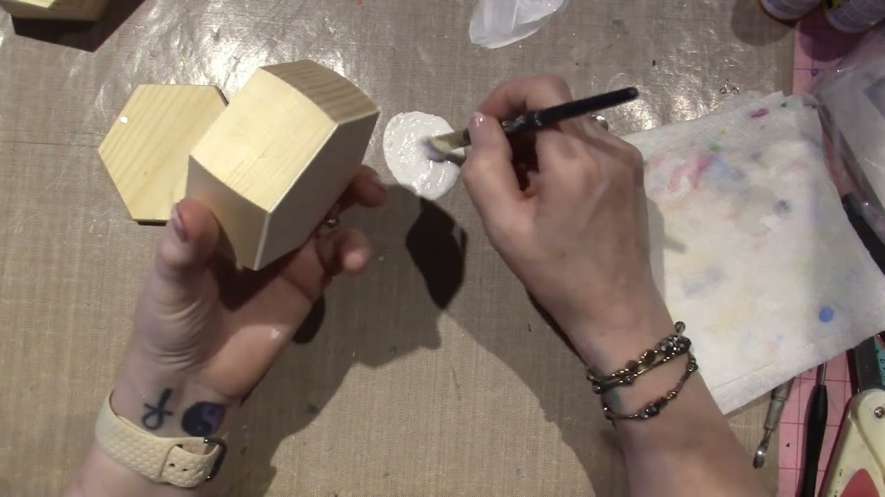 Prepping a wood box for painting