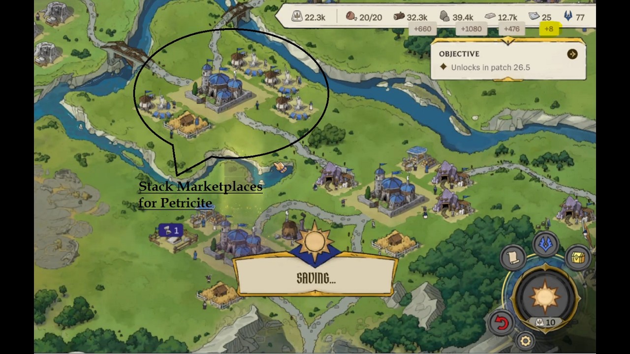 How to make 8(or 9) petricite per turn in Demacia Rising.