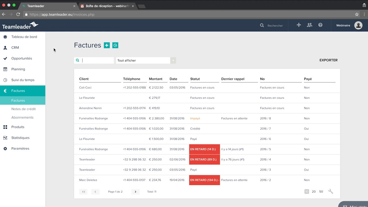 Webinaire - Comment créer et gérer vos factures avec Teamleader
