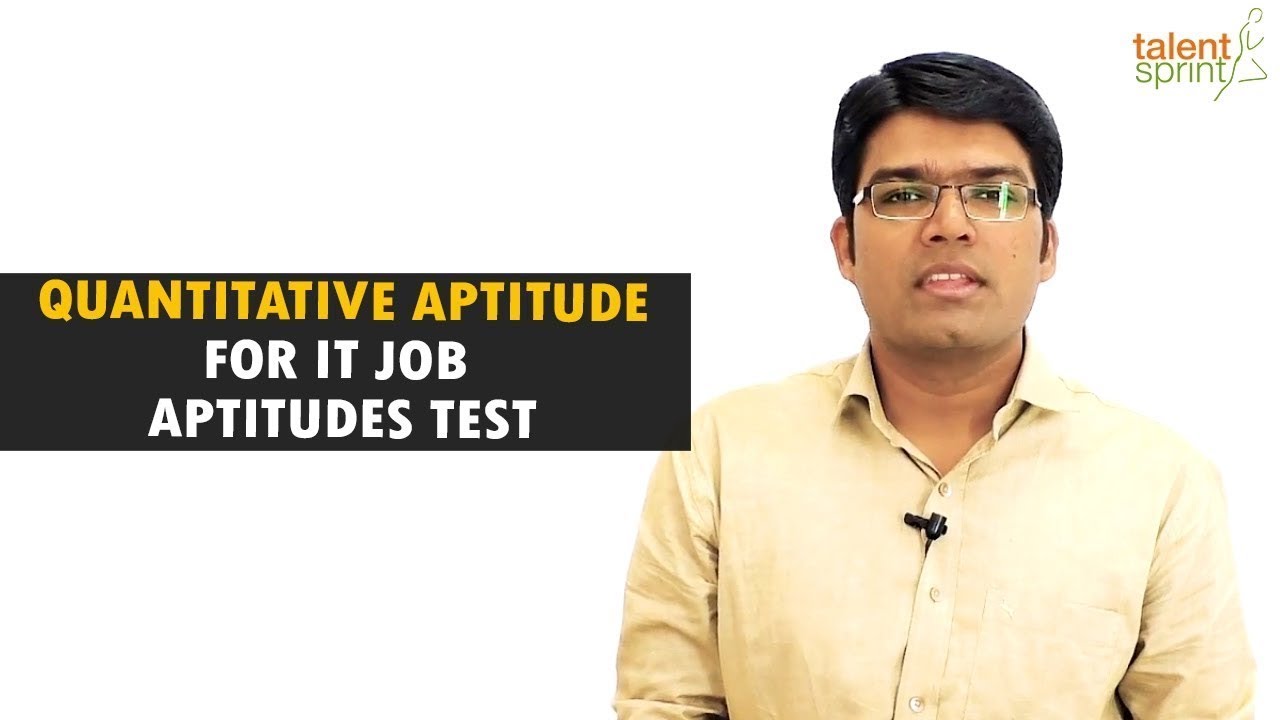 Quantitative Aptitude tricks and sample questions for IT Job Aptitude Test | TalentSprint