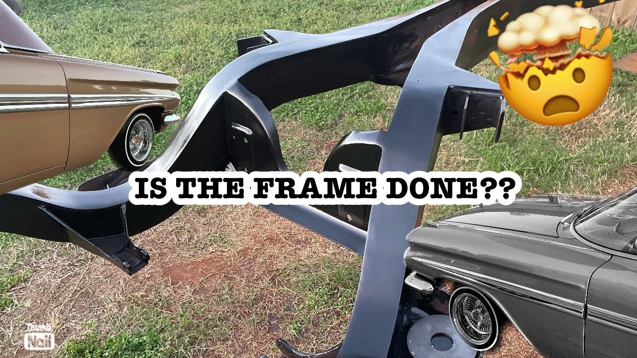 59 Impala frame reinforcing/molding done! For now.. #1959impala #automobile #lowrider #classic #diy