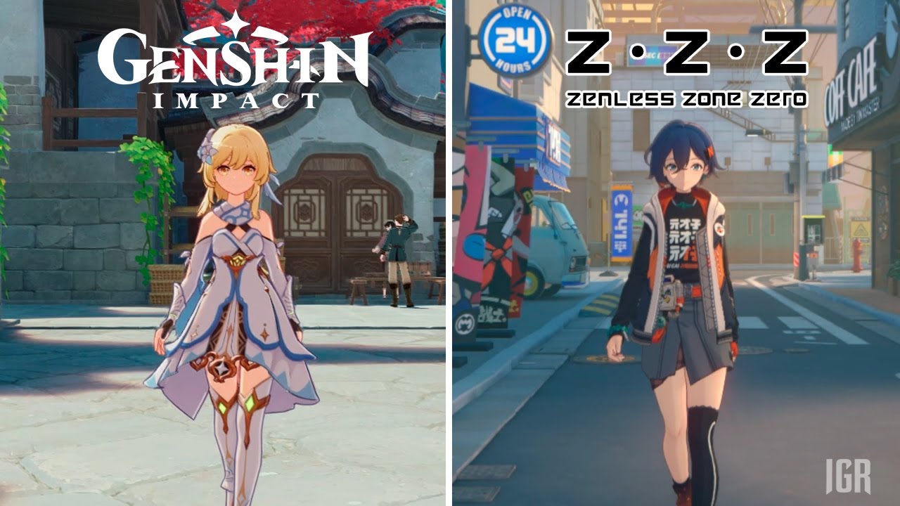 Genshin Impact против Zenless Zone Zero &mdash; детали и сравнение физики