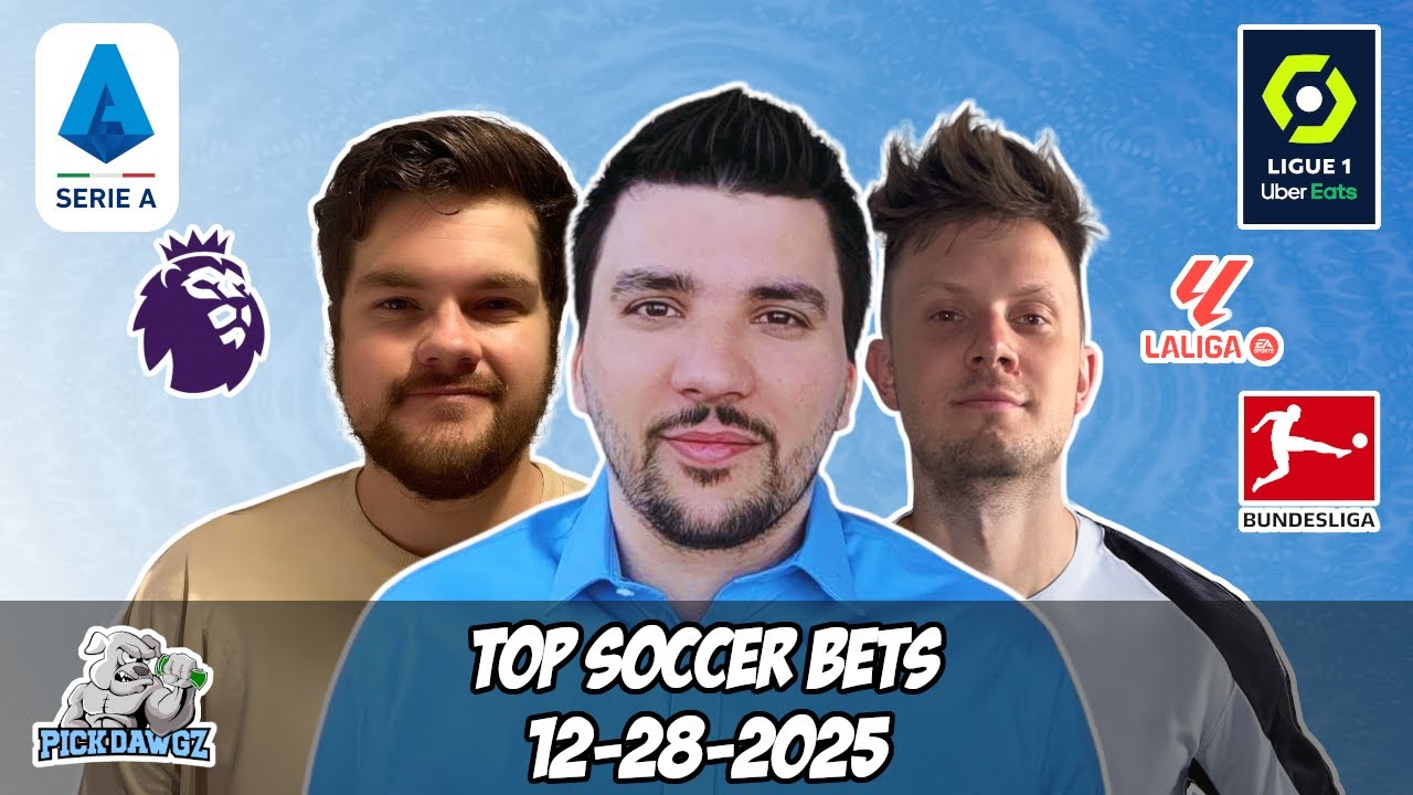 Бесплатные ставки на футбол 28.12.25 PickDawgz On the Pitch: Премьер-лига, Ла Лига, Бундеслига, С...