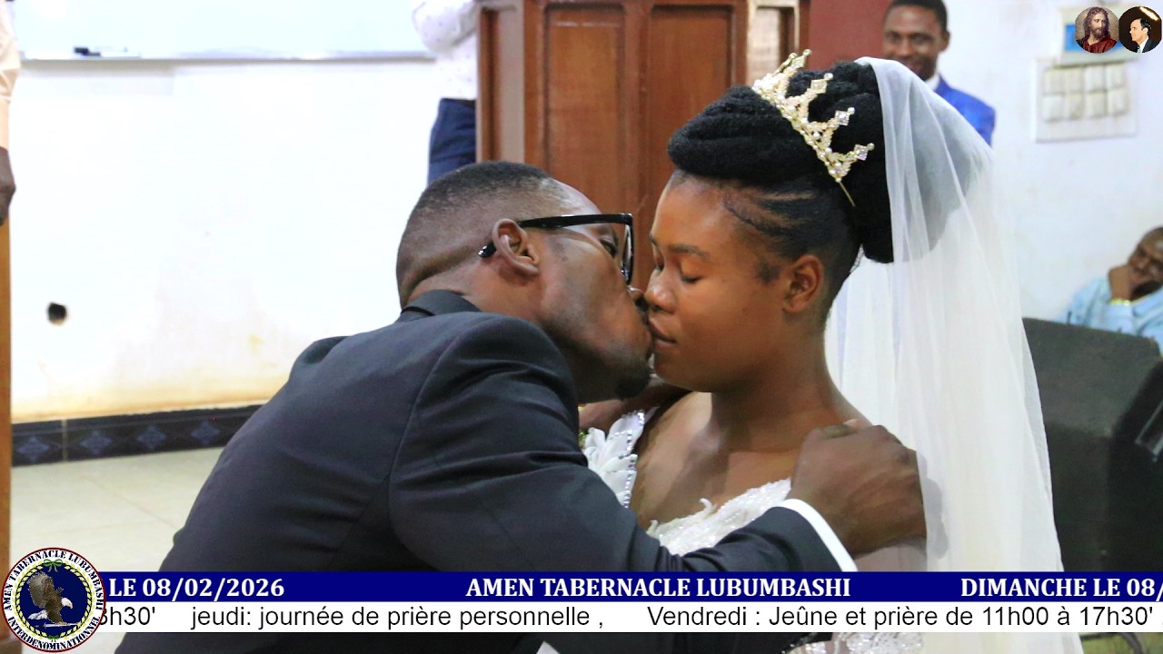 LA CEREMONIE DE MARIAGE : Fr Pierrot et Sr Nadège || DIMANCHE 08 FEVRIER  2026 || Past ELISEE BOPE