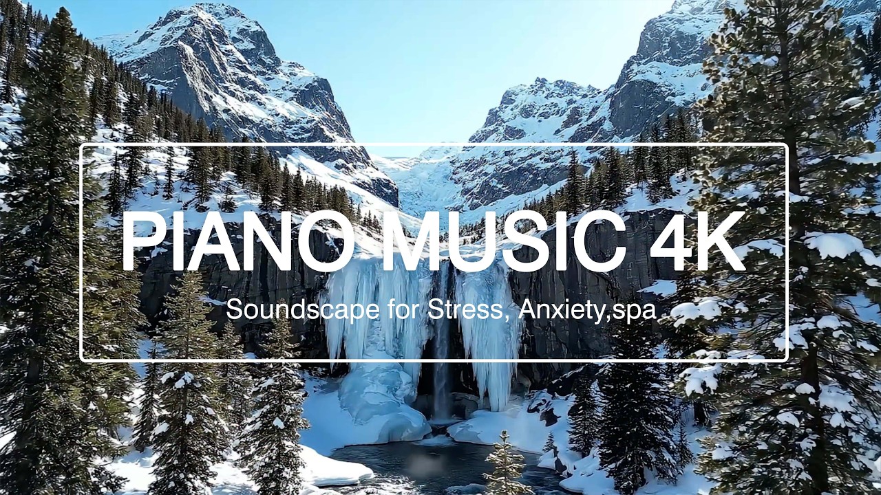 🎹❄️ Winter PIANO LOUNGE  3 Hours of Snowfall & Fire Sounds for Calm & Meditation