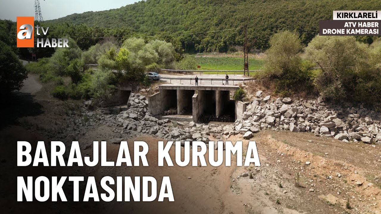 Barajlarda korkutan manzara - atv Ana Haber 3 Ağustos 2023
