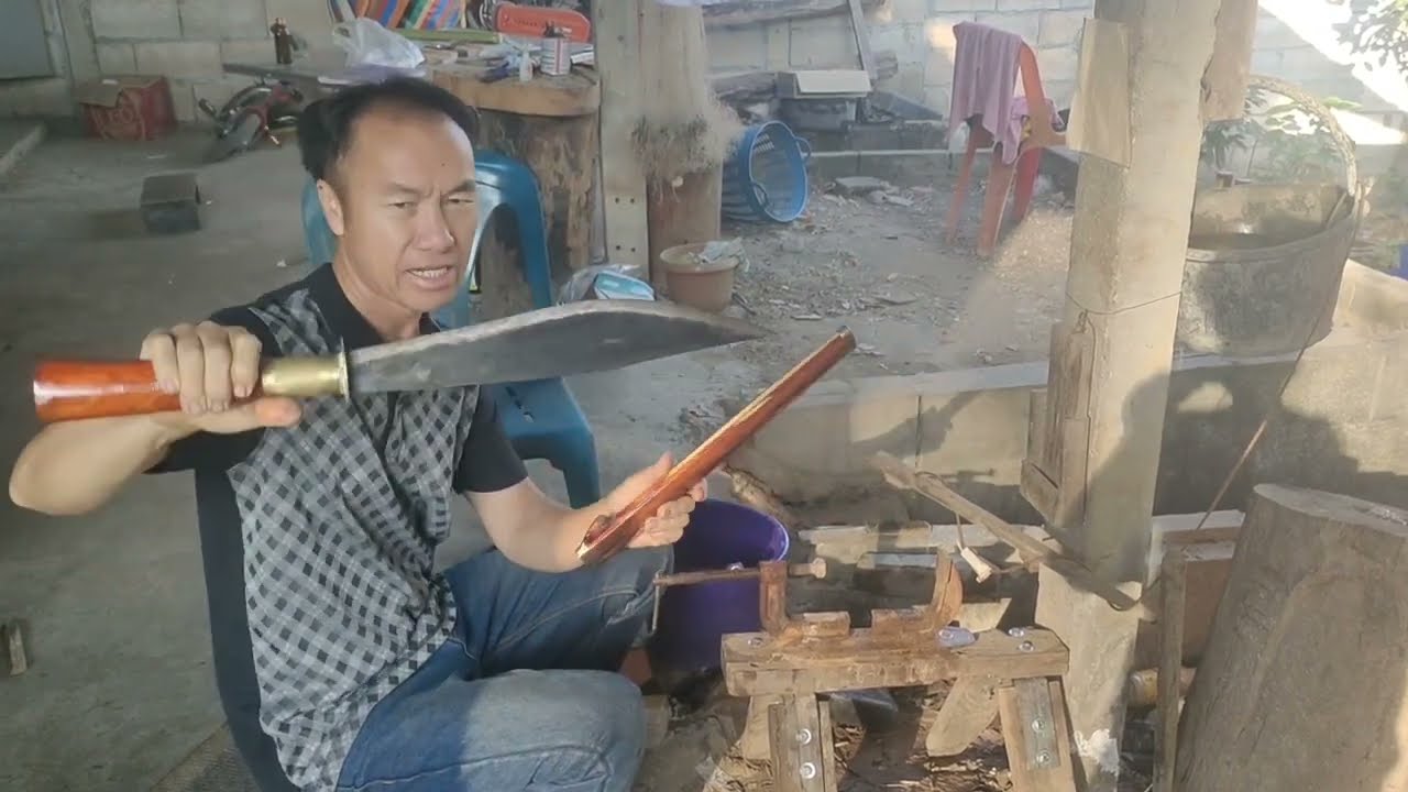 มีดลุยป่าประเภทใช้งานหนัก Hmong Knife - Riam Hmoob 泰國手功刀