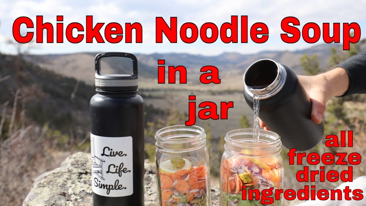 Сублимированный куриный суп с лапшой в банке #freezedriedchicken #freezedriedsoup