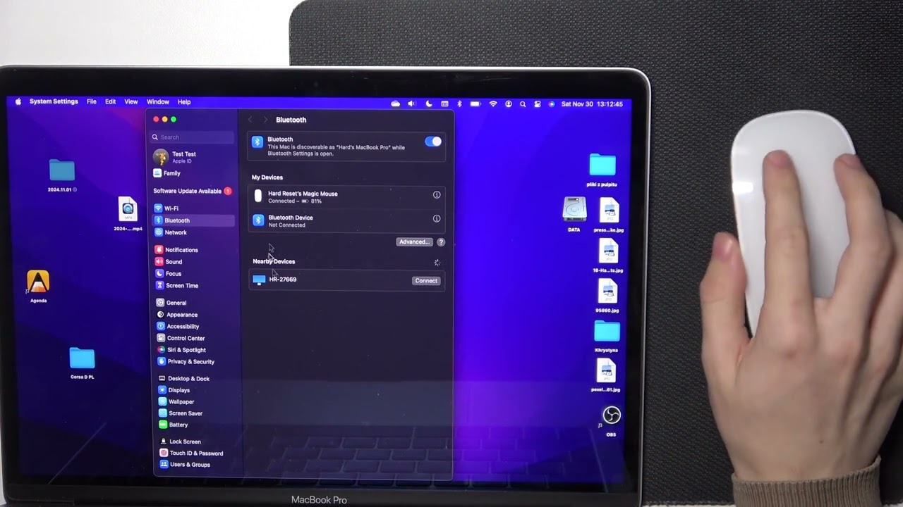 APPLE Magic Mouse &ndash; Jak połączyć z Mac (Bluetooth, Lightning/USB-C)