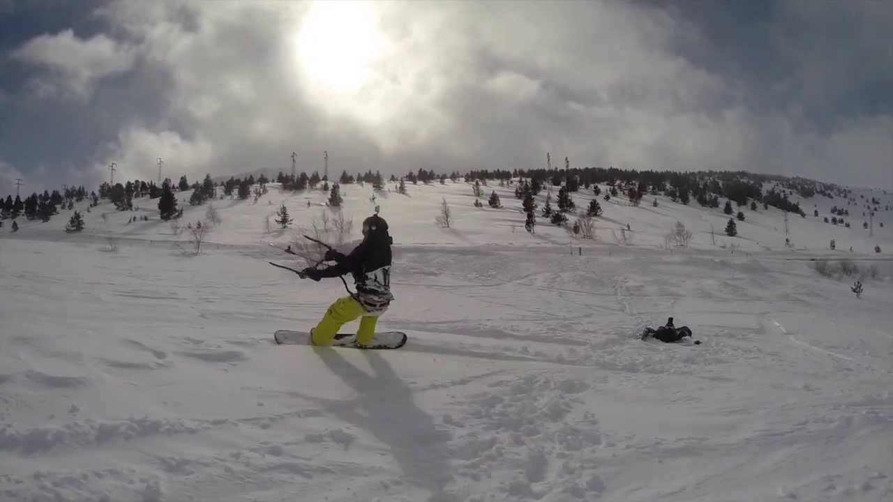 snowkiting at Porte-Puymorens