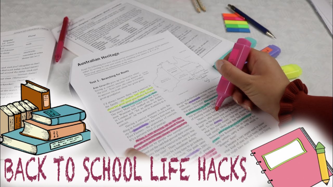 BACK TO SCHOOL LIFE HACKS