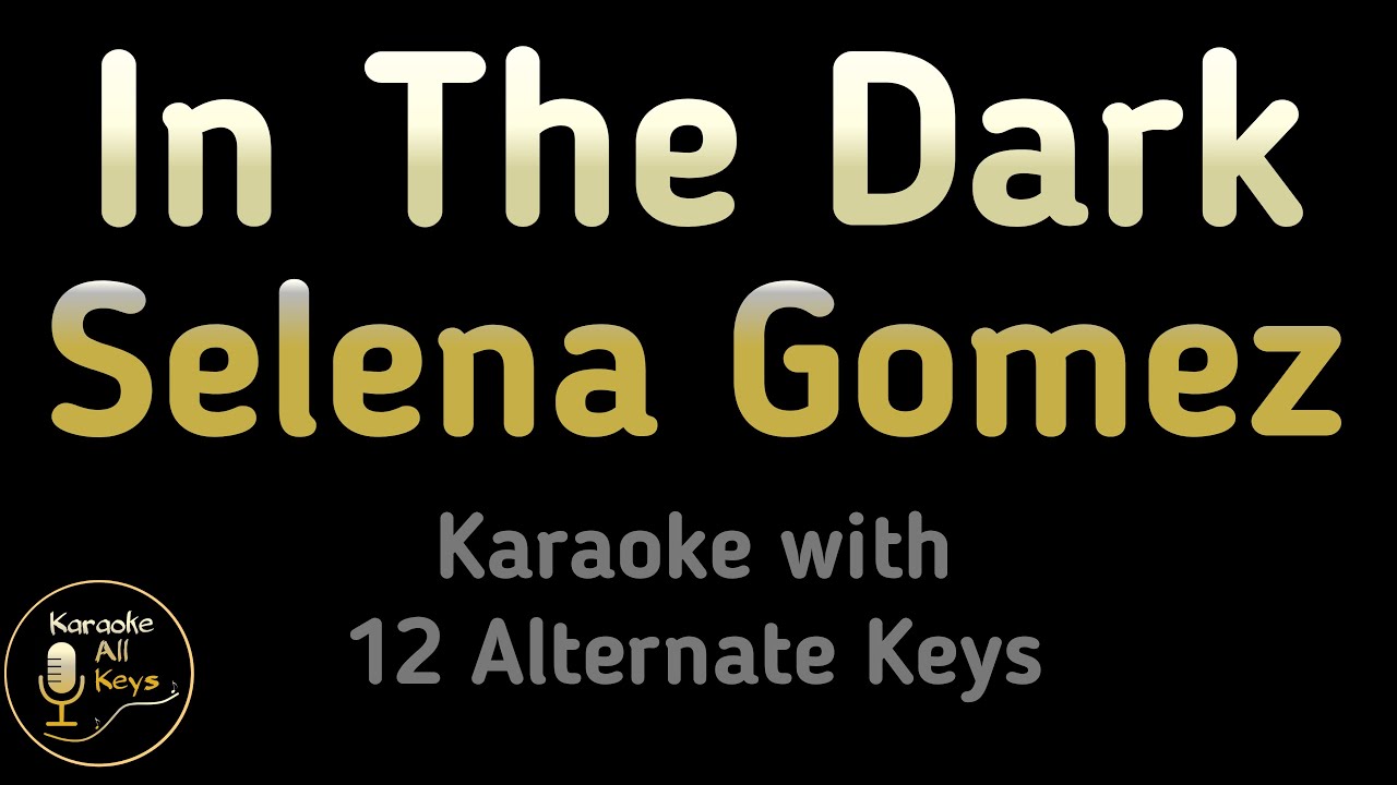 Selena Gomez - In The Dark Karaoke Instrumental Lower Higher Male & Original Key