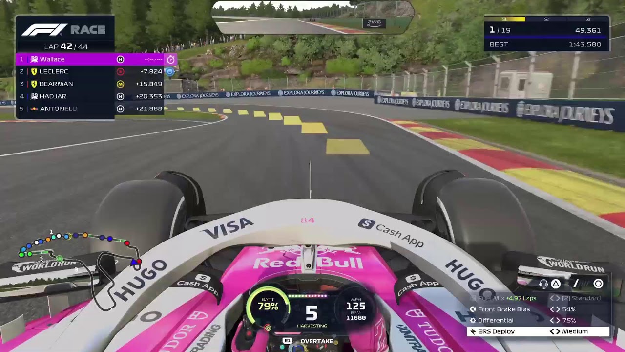 F1 25 my driver career mode season 5/10 round 13/24 racing with a controller (LET ME COOK) Belgium