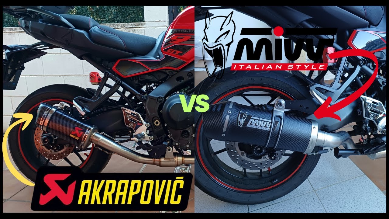 Akrapovič vs Mivv Oval Carbon Exhaust Pure Sound | Yamaha Tracer 9 | GoPro Hero 12 | 4K