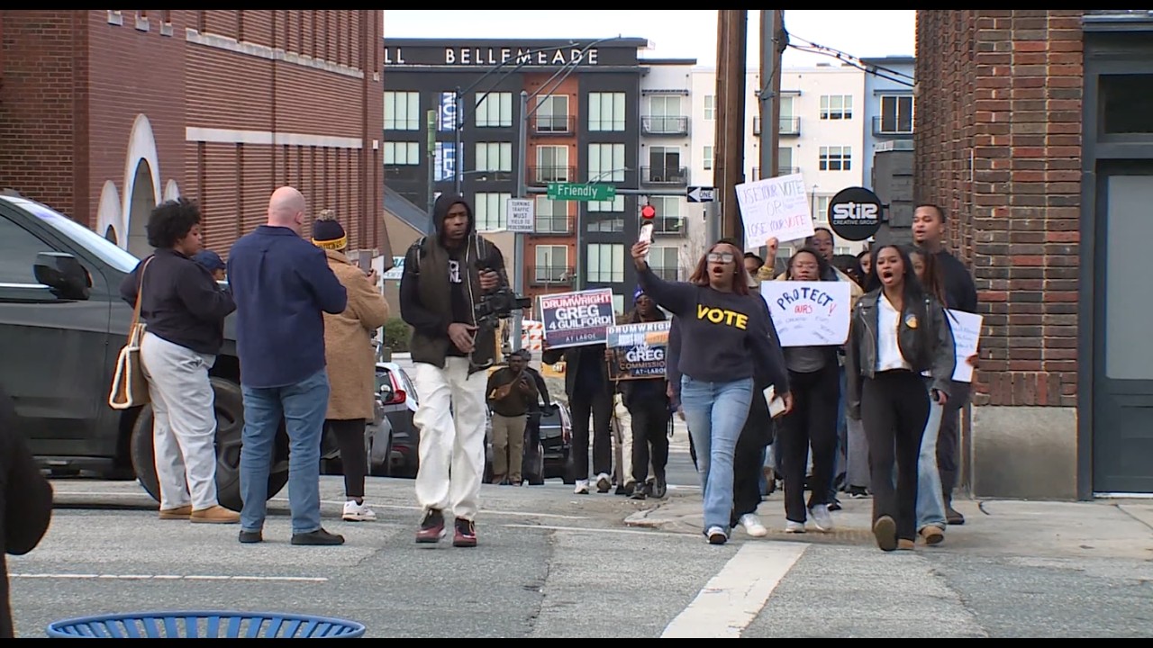NC A&T students protest rules against early voting sites on campus