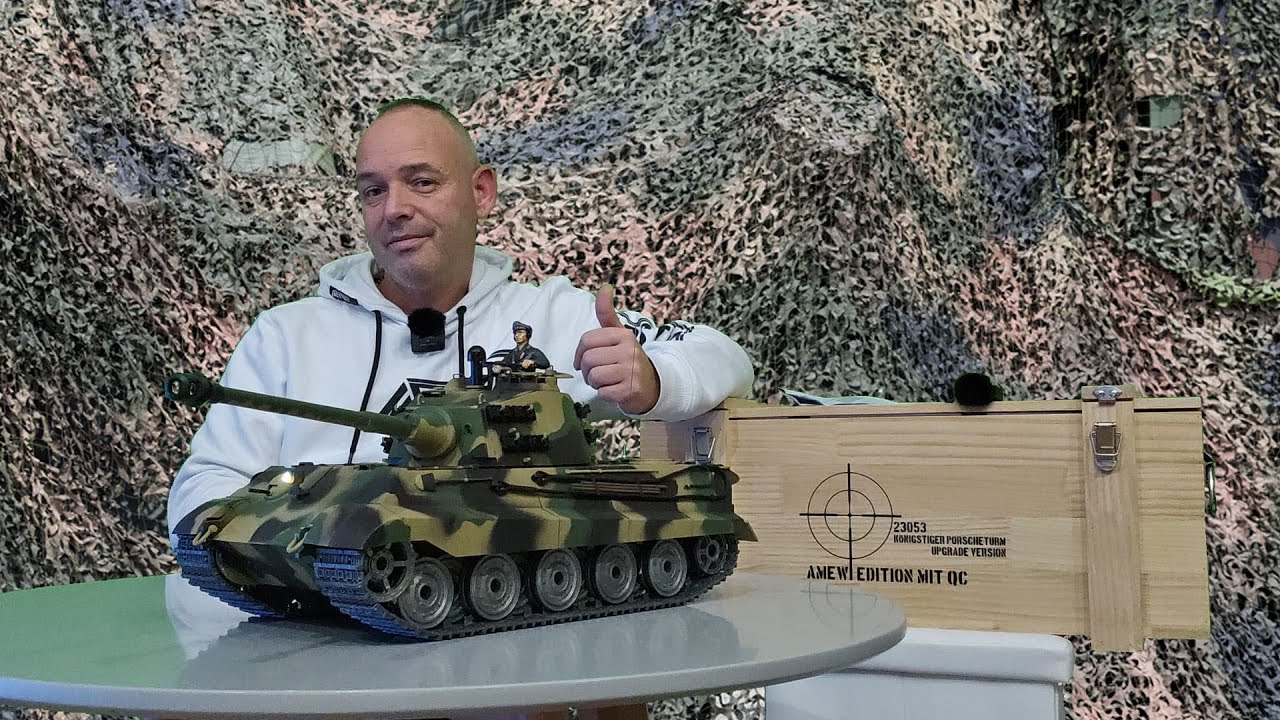 RC PANZER TANK Tiger 2 Königstiger Porscheturm Heng Long 1:16 Produktvorstellung