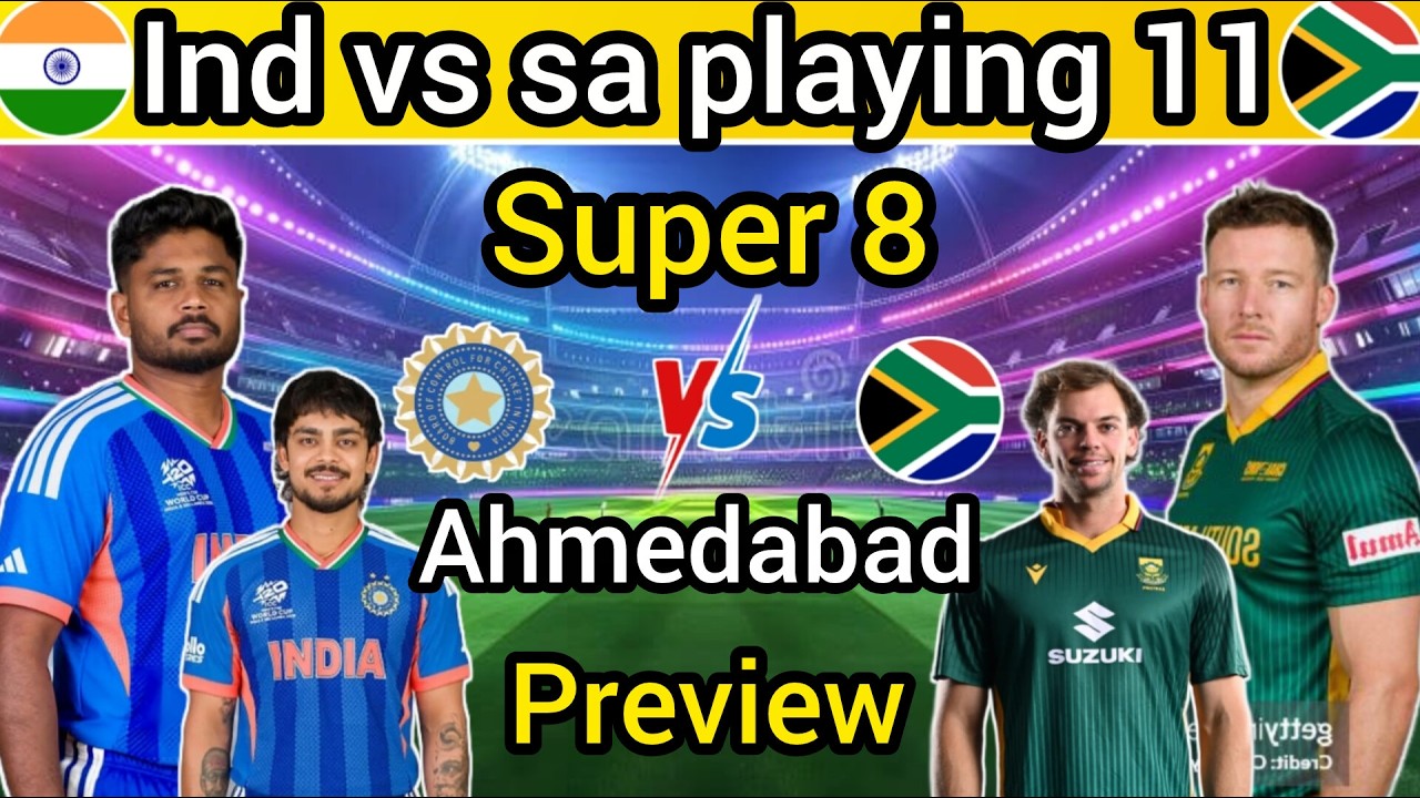 Ind vs sa both team playing 11 | super 8 Ind vs sa both team playing 11 #indvssa