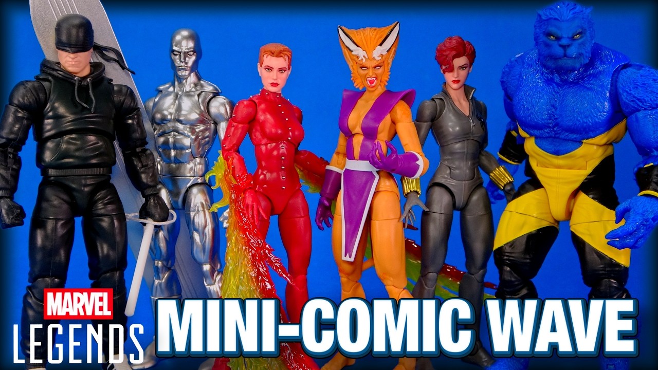 Marvel Legends Comic Wave X-Men X-Force Excalibur Daredevil Black Widow Silver Surfer Обзор!