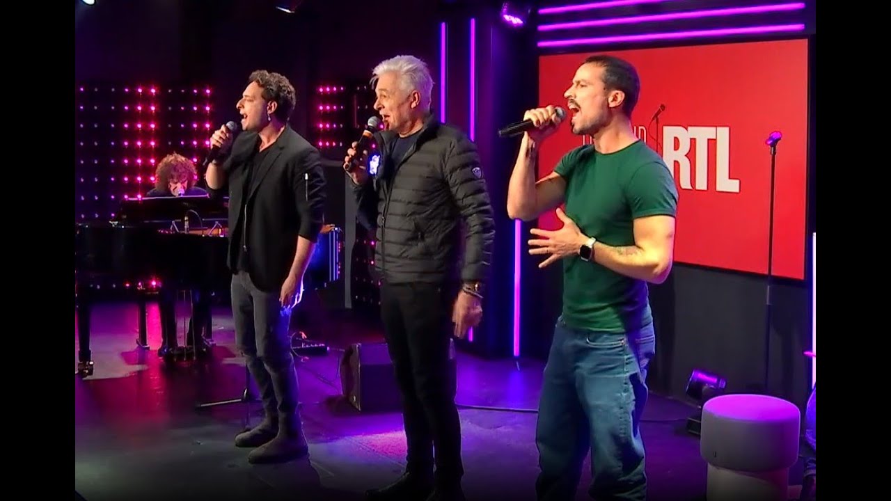 Angelo Del Vecchio, Daniel Lavoie & Damien Sargue- Belle (Live) - Le Grand Studio RTL