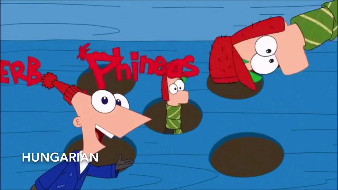 Phineas And Ferb One Line Intro Multilanguage Winter Version