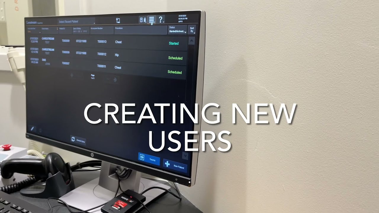 Creating New Users for Carestream 1of 7