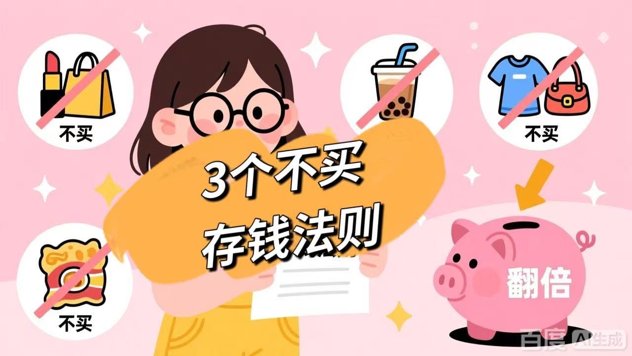 46: 坚持这3个“不买”，存钱轻松翻倍！3 “Don’t Buy” Rules for Women That Grow Your Savings （B2)
