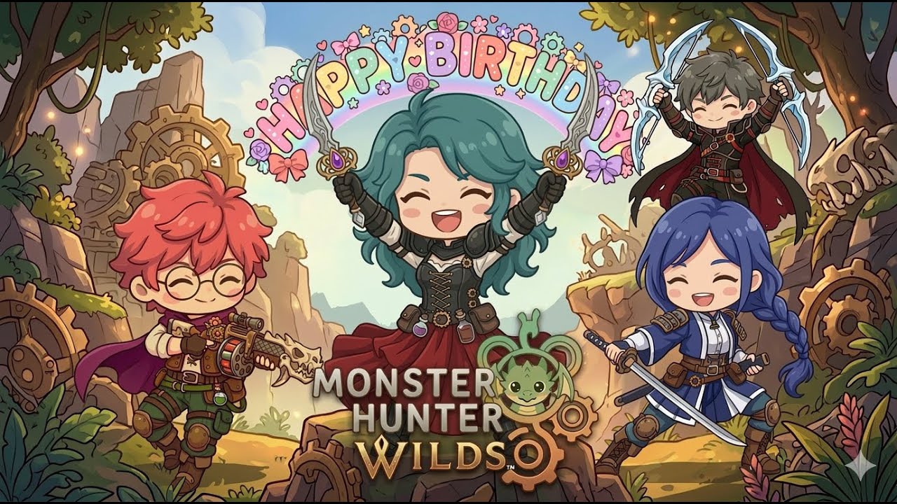【#MonsterHunterWilds 】はっぴーばーすでー とぅー みー！【#でこぽん 】