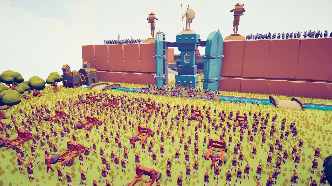CAN PERSIAN ARMY CAPTURE ATHENIAN FORT? - Totally Accurate Battle Simulator TABS