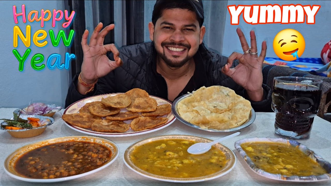 INDIAN SPICY CHOLE BATURE , BEST AALU PURI CHALLENGE VIDEO AND COLD DRINK ! MUKBANG