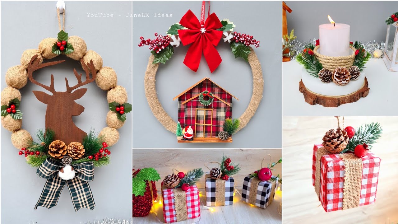 Haz en Casa 4 Adornos Navideños - Manualidades Navideñas con reciclaje 2021