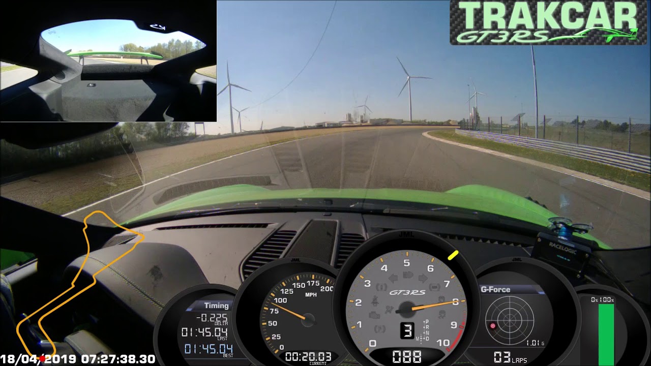 TRAKCAR '19GT3RS Zolder Pistonheads best laps with 1.44