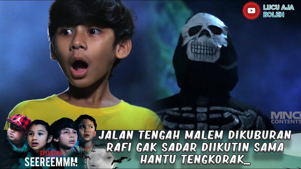 JALAN TENGAH MALEM DIKUBURAN RAFI GAK SADAR DIIKUTIN SAMA HANTU TENGKORAK... - IH SEREM