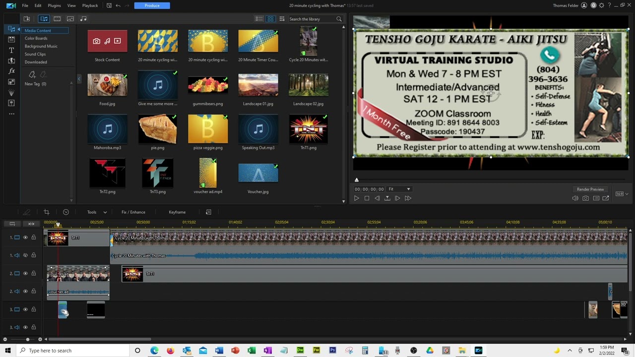 How to create motion to images in Cyberlink Power Director 365