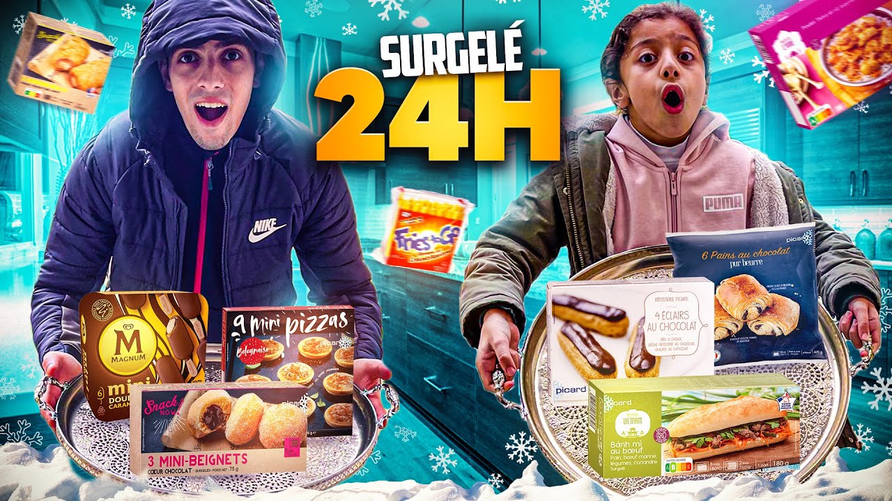 ON MANGE QUE DE LA NOURRITURE SURGELÉE PENDANT 24H ( c'est incroyable)