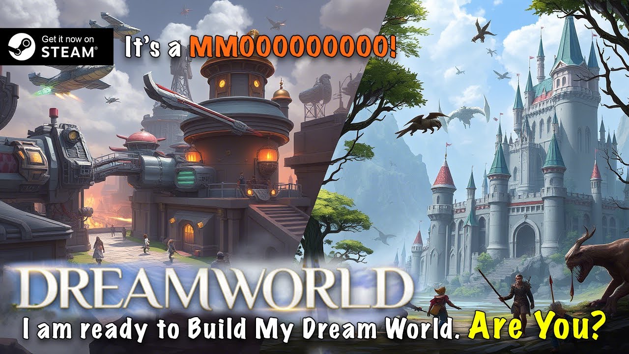 DreamWorld: The Infinite Sandbox MMO | PlayTest | Lets Build A Different World | Steam Game