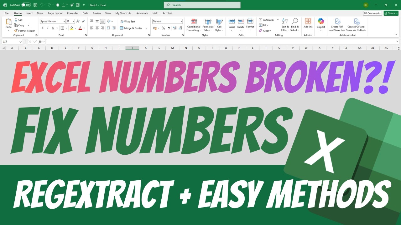 Stop Manually Fixing Excel Numbers — Do This Instead