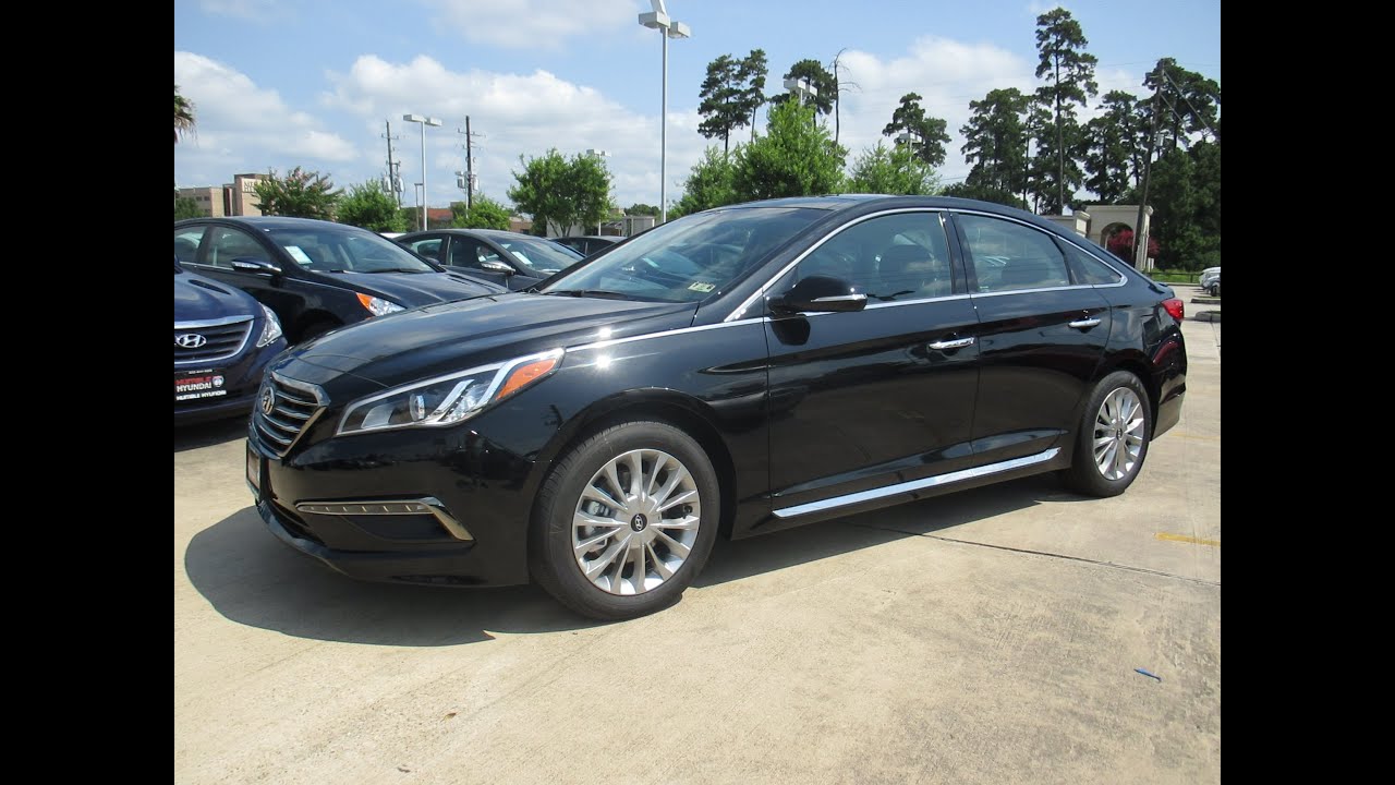 2015 Hyundai Sonata Limited w/ Tech Pkg. Start Up, Exterior/ Interior Review