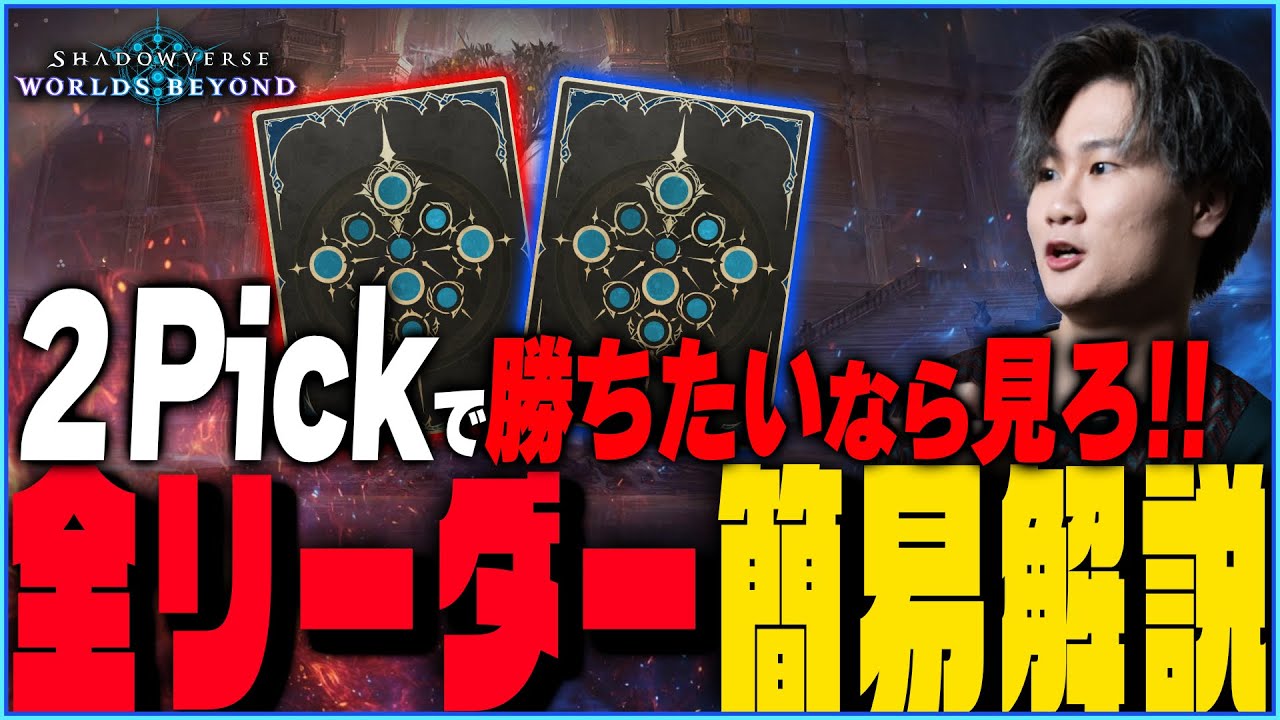 2pick初心者へ！勝ちたい人はこれを見ろ！全リーダー簡易解説！