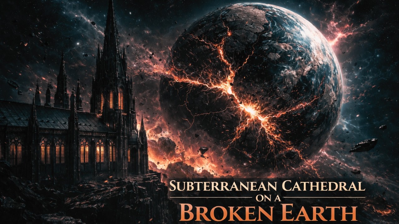 1HR Dark Ambient Music | Subterranean Cathedral on a Broken Earth