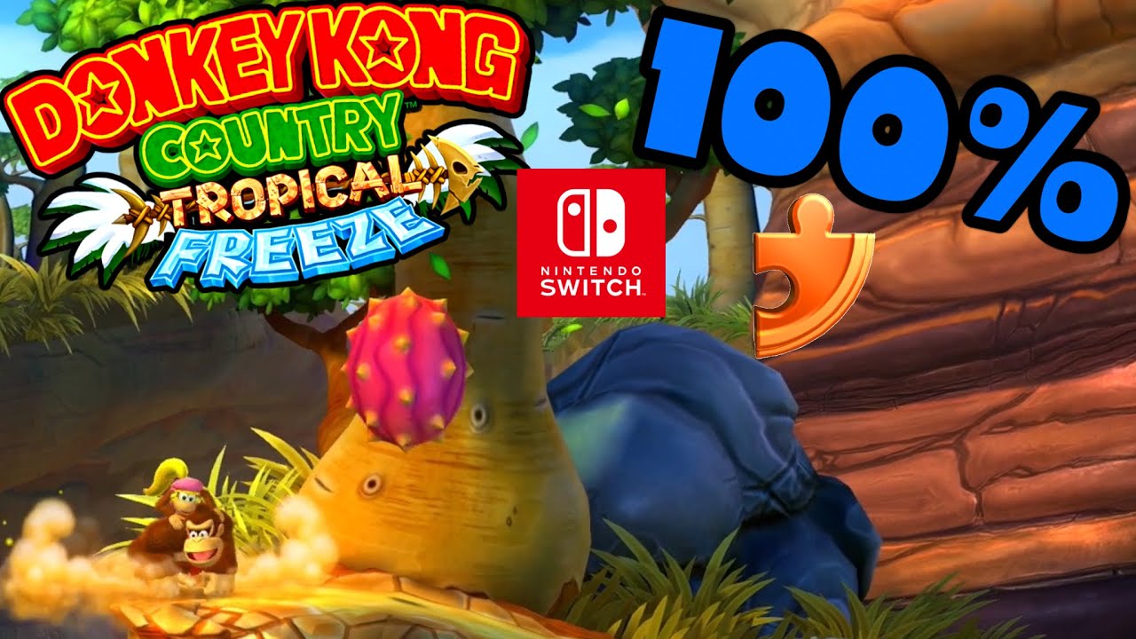 Donkey Kong Country Tropical Freeze 100% Walkthrough 🐵 3-2 Baobab Bonanza 🐵 Nintendo Switch