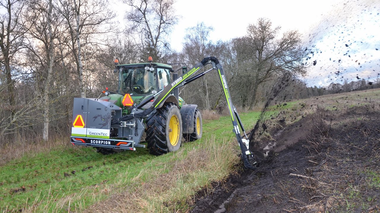 Ditch Cleaning Attachment For Tractor | GreenTec GR 70