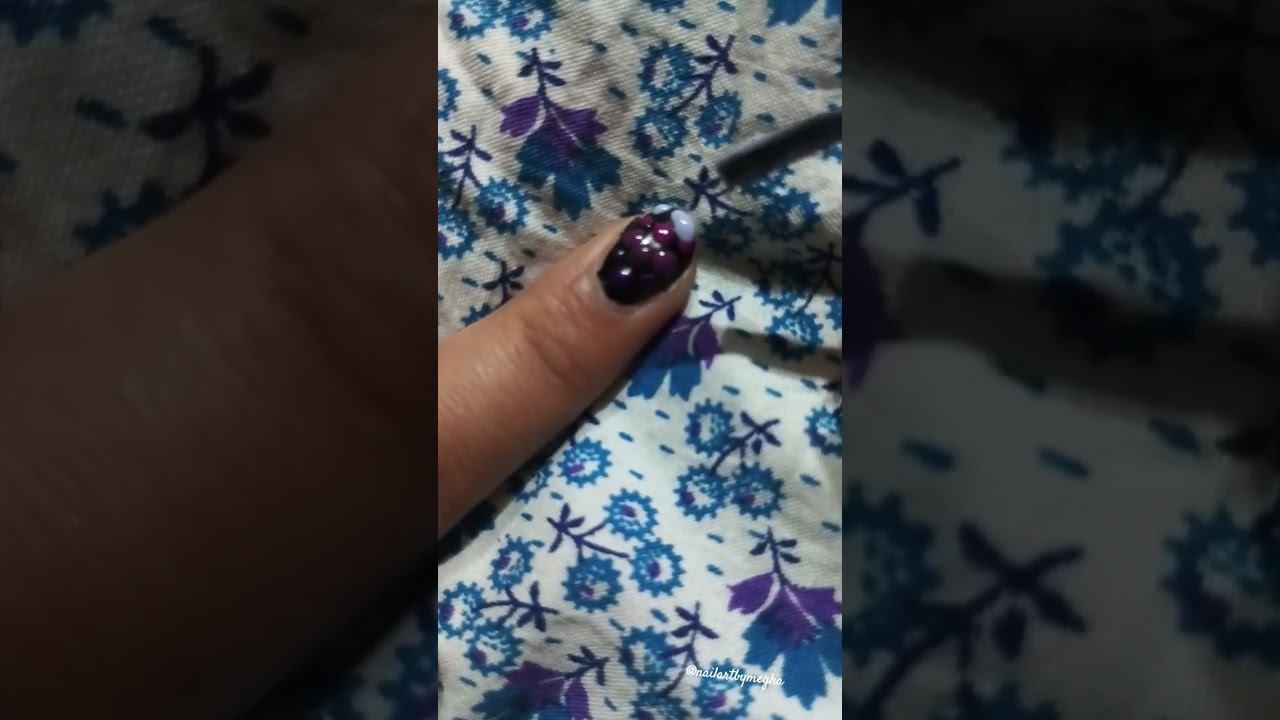 Black nail colour 🎨 