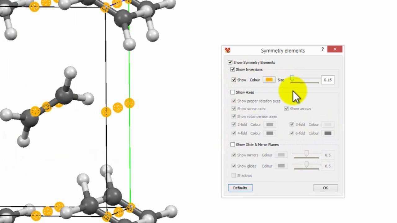 Unit 5.2 - Ethylene - P21/n - Settings