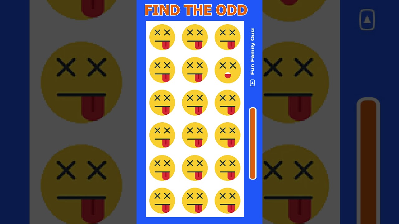 Find the ODD One Out EMOJI! 🤪🤢 Emoji Quiz | Fun Family Quiz  #oddoneout